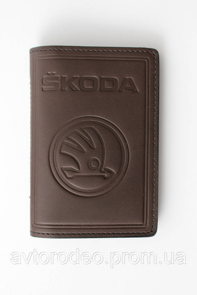 кожаная обложка сервисной книги skoda кожаная обложка сервисной книги skoda