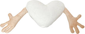 Подушка-обнімашка у формі "Серце", персикова