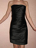 Чорне коктейльне плаття, чорна сукня на струнку дівчину р. S 42, фото 7