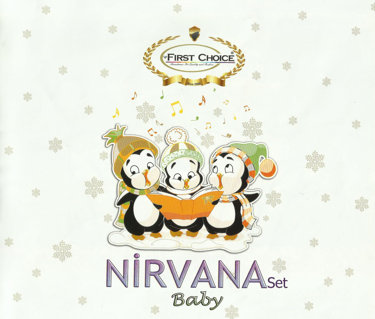 Детское постельное белье c вязаным пледом First Choice Nirvana Penguins Yesil N 413 - фото 3 - id-p524804503