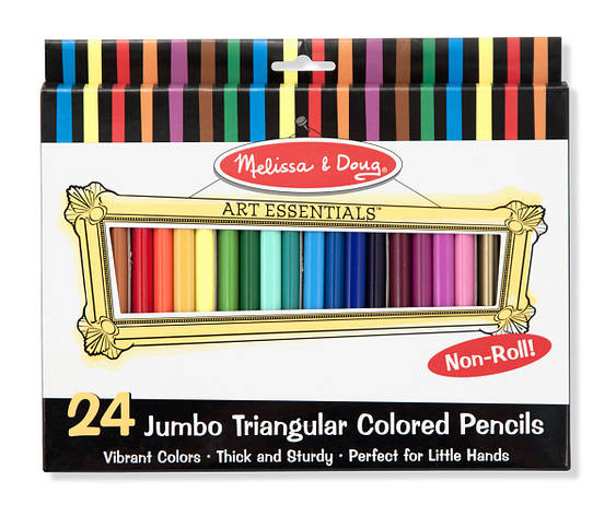 Кольорові олівці 24 кольори Melissa&Doug, фото 2