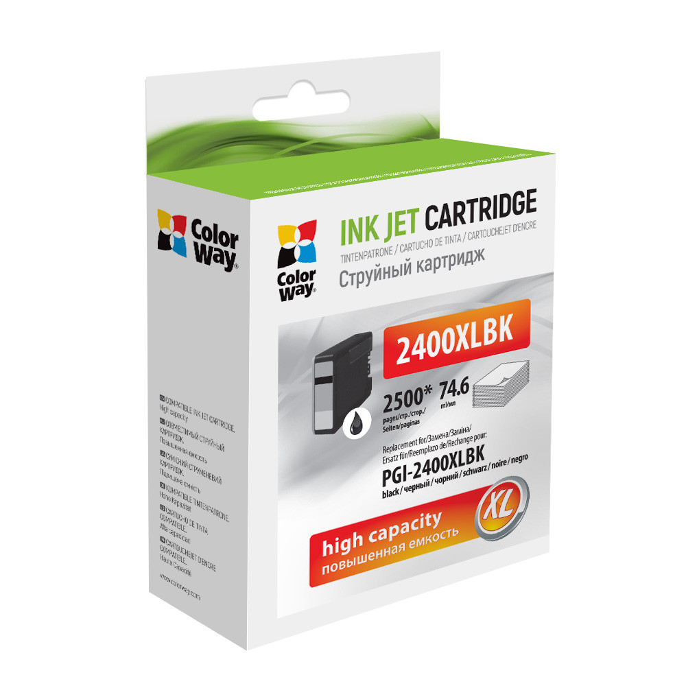 Картридж ColorWay для Canon PGI-2400 XL Black (9257B001)