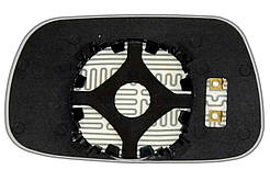 Елемент дзеркала BYD F3 (06-08) правий асферичний з обігрівом