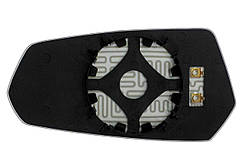 Елемент дзеркала CHEVROLET Camaro V (08-13) правий асферичний з обігрівом