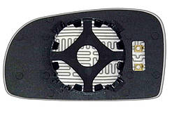 Елемент дзеркала DAEWOO Leganza (97-02) правий асферичний з обігрівом