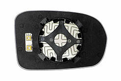 Елемент дзеркала HONDA Civic VII (01-06) лівий асферичний з обігрівом