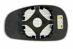 Елемент дзеркала SEAT Leon II (05-09) правий сферичний з обігрівом