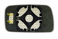 Елемент дзеркала VOLKSWAGEN Golf II (87-91) лівий плоский з обігрівом