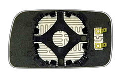 Елемент дзеркала VOLKSWAGEN Golf II (87-91) правий асферичний з обігрівом