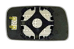 Елемент дзеркала VOLKSWAGEN Golf II (87-91) лівий асферичний з обігрівом