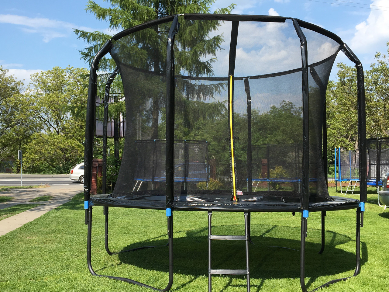 Батут для дітей Exclusive 312 см. 10FT з внутр. сіткою і драбиною