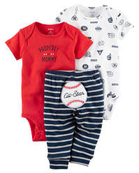 Комплект - 2 боді і штанці - Бейсбол Картерс 9М (67-72 см, 7.4-9.2 кг)