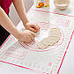 Червоний силіконовий килимок для тіста та мастики, випічки 40х60 см, фото 5