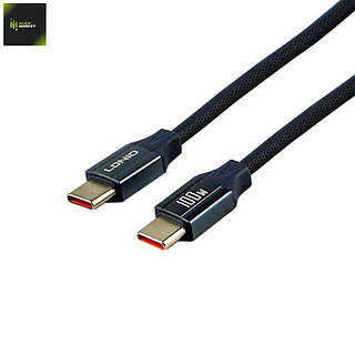 Кабель USB LDNIO LC442c Type-C to Type-C 100W 2m Сiрий (17013931)