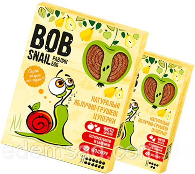 Натуральні цукерки BobSnail з яблуком, 30 г