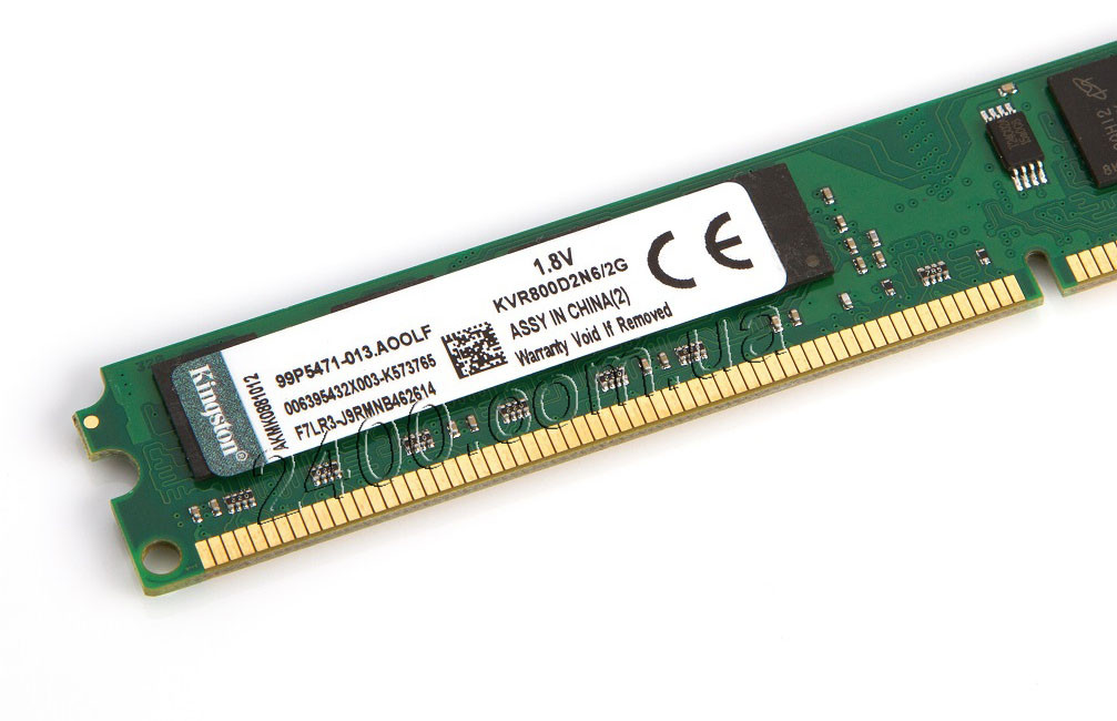 Оперативная память DDR2 2GB 800mhz (ДДР2 2Гб) AMD AM2/AM2+ KVR800D2N6/2G PC2-6400 800/667 MHz (ОЗУ) 2048MB - фото 2 - id-p386089219