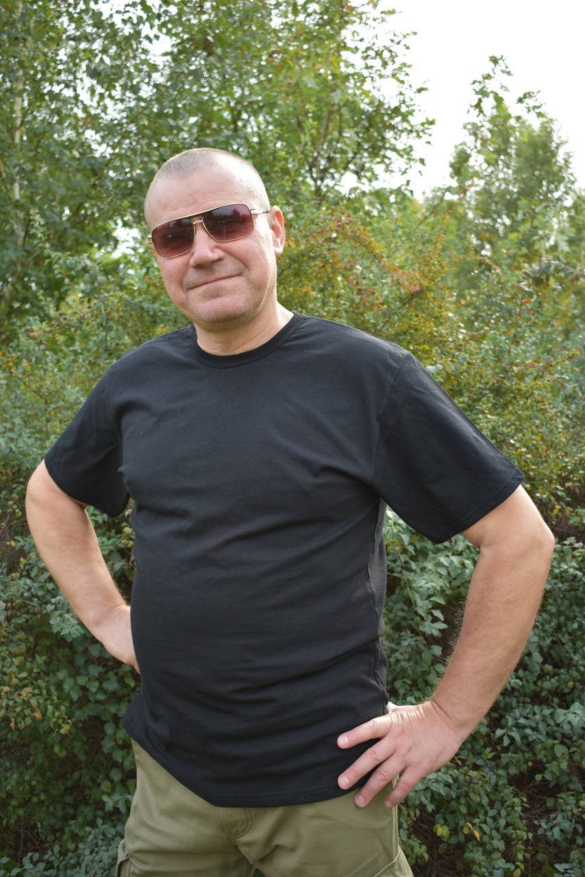 

Черная мужская футболка бейка 4 62, 5XL