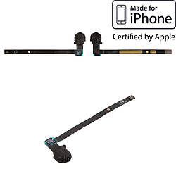 Шлейф для Air iPad (iPad 5), коннектора навушників, з компонентами, чорний, оригінал