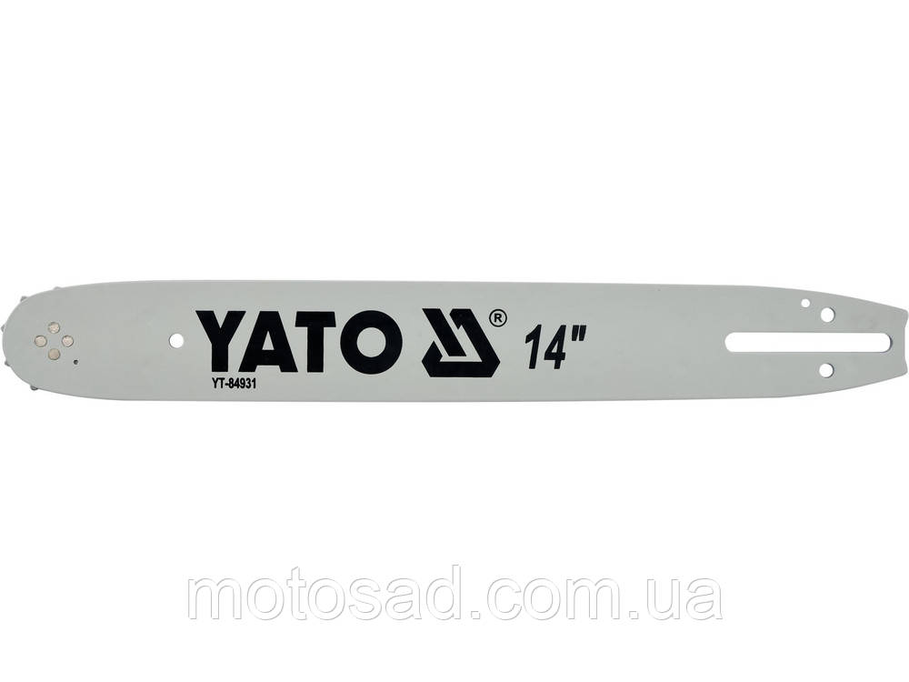 Шина для бензо и электропилы YATO 14 дюймов 35 см 52 звена 3/8 1,3 мм YT-84931, фото 1