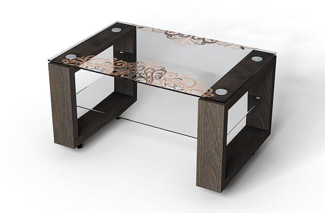 скляний журнальний стіл