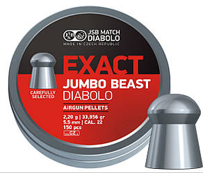 Пули JSB Exact Jumbo Beast 2,2 гр 5,5