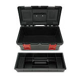 Ящик для інструменту 3 секції (пластик) 445(L)x240(W)x202(H)mm Toptul TBAE0301 (Тайвань), фото 2