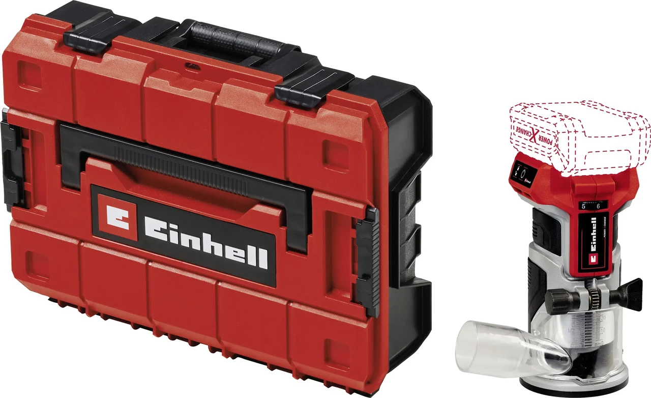 Фрезер Einhell Edge Router 4350412+4540011 без аккумулятора, без зарядного устройства, в комплекте чехол e-Case, фото 1
