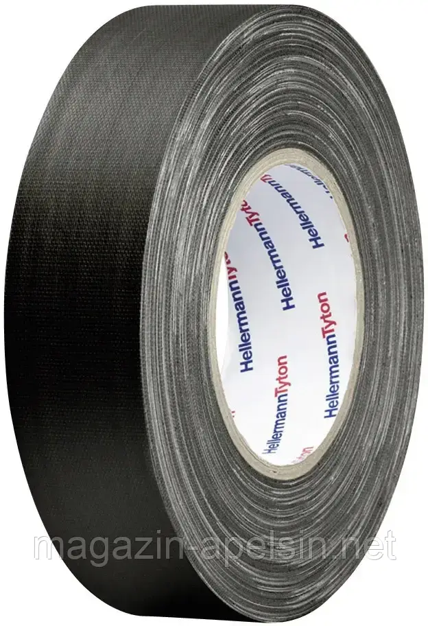 HellermannTyton HelaTape Tex 712-00904 HTAPE-TEX-BK-50x50 (Д x Ш) 50 м x 50 мм 50 м 1 шт.