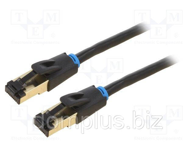 Патч-корд; S/FTP; Cat 8; штекер RJ45, оба конца; OFC; 10 м; ПВХ, фото 1