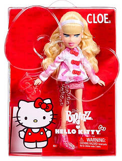 Кукла Bratz x Hello Kitty Cloe Sanrio Fashion Doll - Братц Хелло Китти Хлоя, модная кукла с аксессуарами