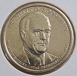 Монета США 1 долар 2014 р. 32-й президент Франклін Рузвельт, фото 3