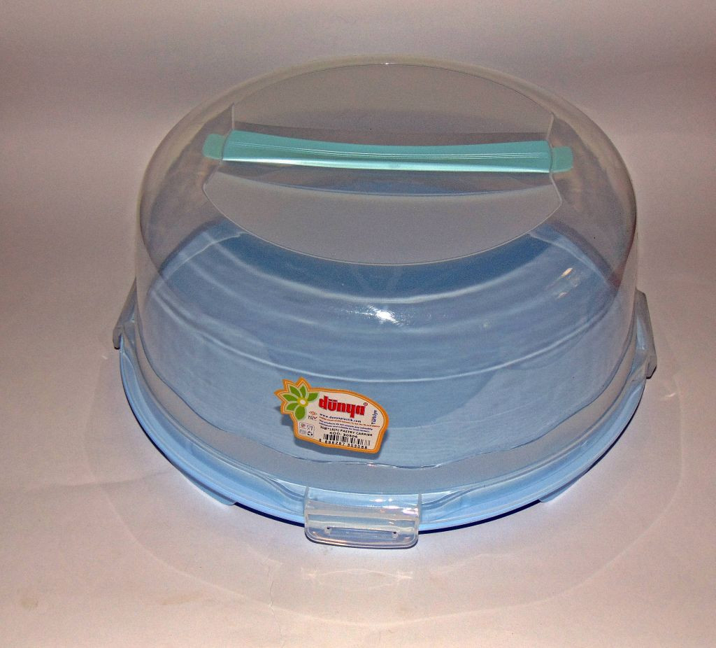 Тортівниця з кришкою кругле Dunya Plastik (30х15)