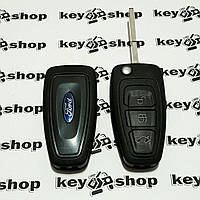 Выкидной ключ для FORD (Форд) Focus - 3 кнопки, с чипом ID4d63/433MHz, лезвие HU101