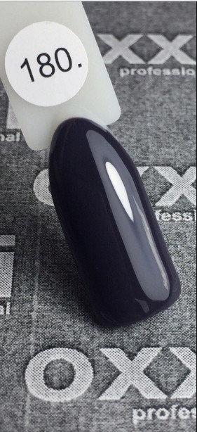 Гель-лак OXXI Professional №180 (темний чорнично-сірий), 10 мл