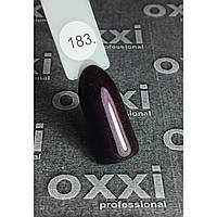 Гель-лак OXXI Professional № 183 (темный вишневый, микроблеск), 8 мл