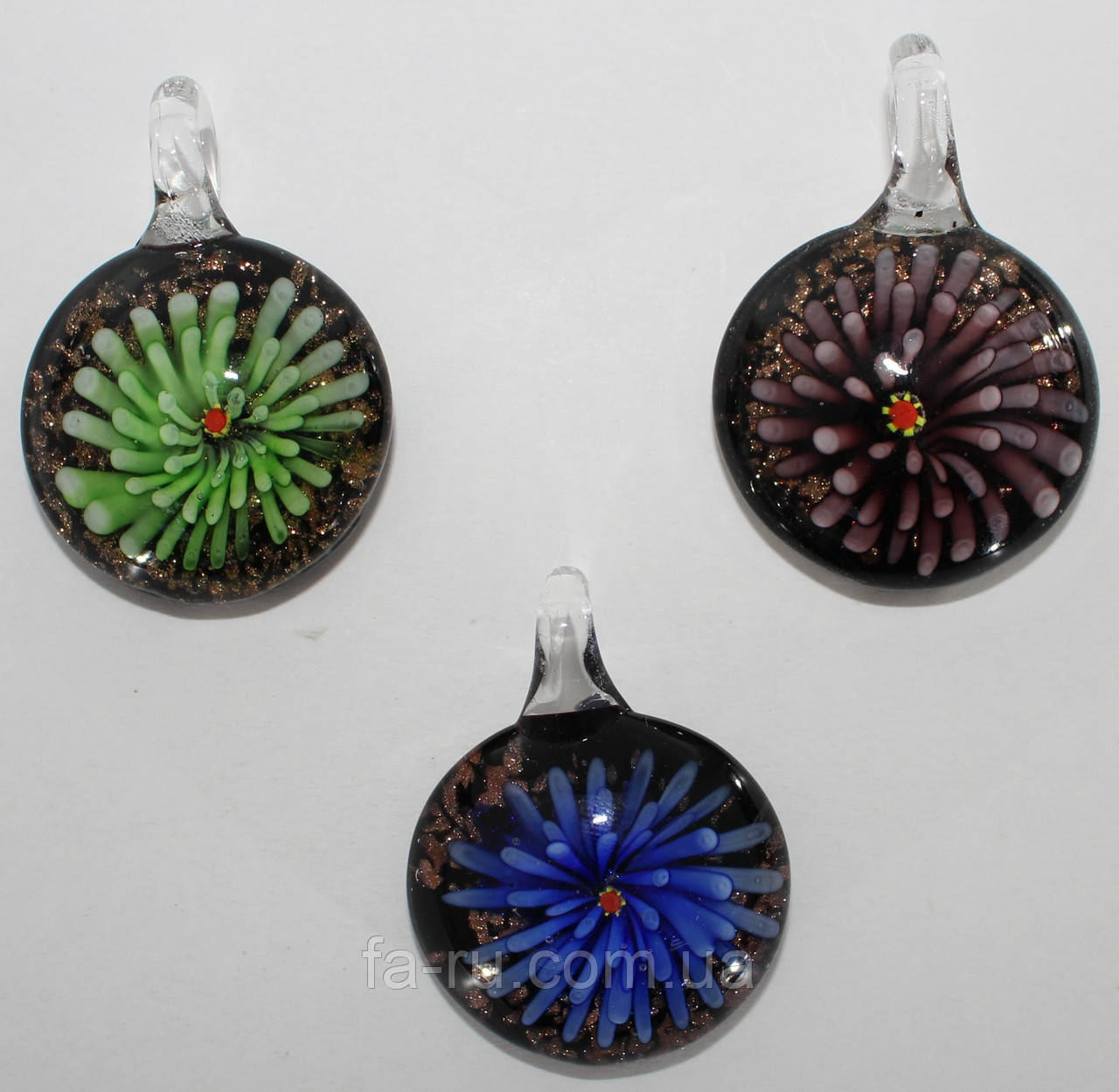 Муранське скло (синє, зелене, коричневе)  , фото 1