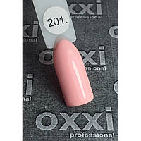 Гель-лак OXXI Professional № 201 (светлый персиково-розовый, эмаль), 10 мл