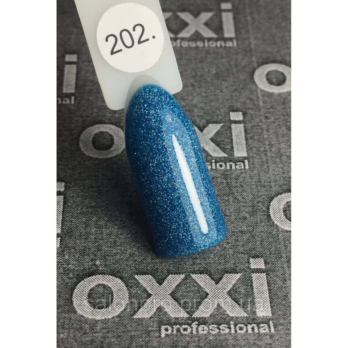 Гель-лак OXXI Professional № 202 (сине-бирюзовый с насыщенными голографическими блестками), 8 мл - фото 1 - id-p525281773