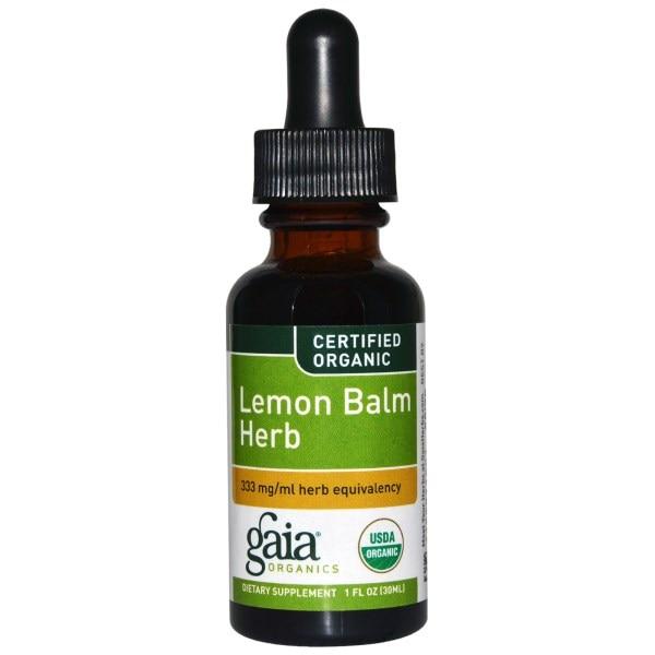 Gaia Herbs, Certified Organic, Lemon Balm Herb, 1 fl oz (30 ml)