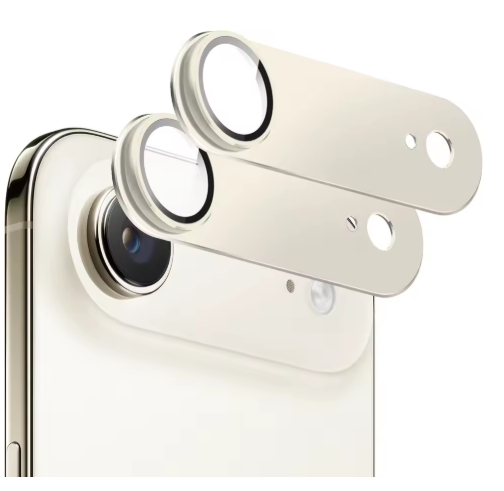 Захист камери та лінз NNBILI для iPhone 17 Air, металеве загартоване скло, Золото/ Golden| Premium Camera Lens Protector, фото 1