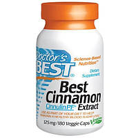 Doctors Best, Экстракт корицы (Best Cinnamon Extract), 125 мг, 180 растительных капсул