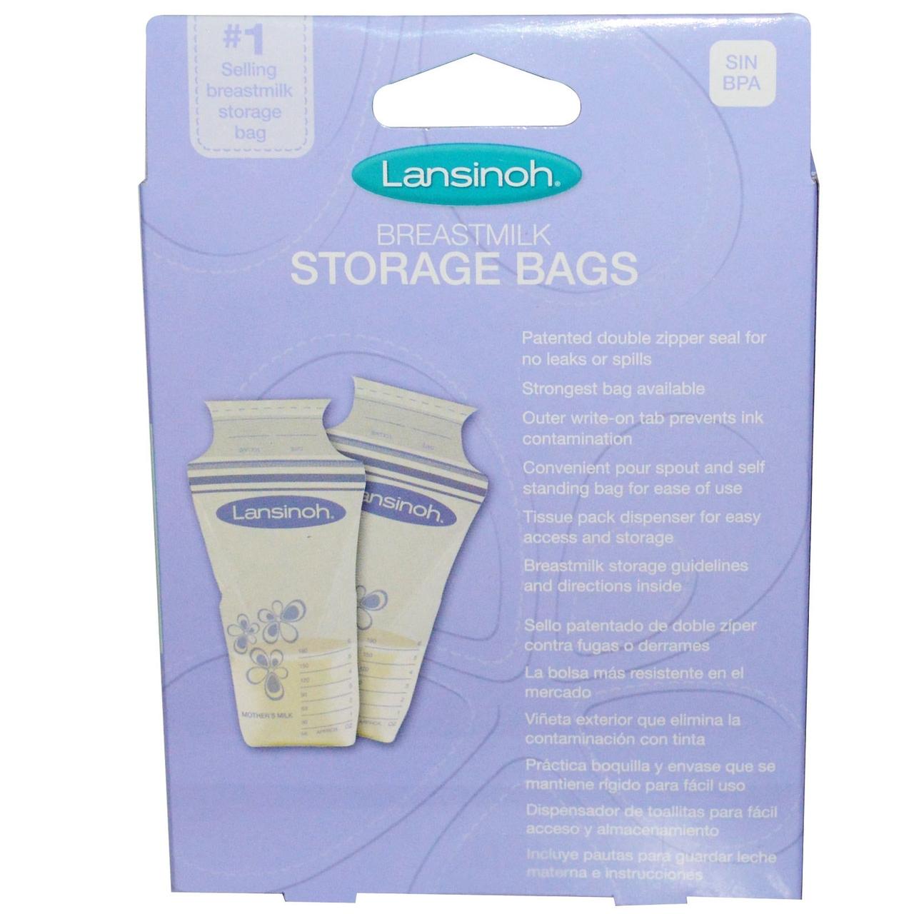 Lansinoh, Пакеты для хранения грудного молока, 25 стерильных пакетов - фото 2 - id-p525349424