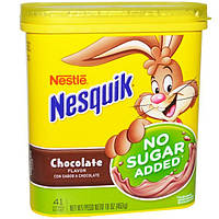 Nesquik, Nestle, зі смаком шоколаду, без додавання цукру, 453 г