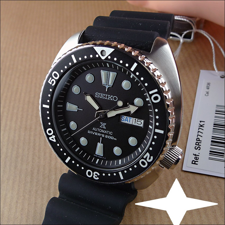 Часы Seiko Prospex SRP777K1 Turtle Automatic Diver's 4R36: продажа, цена в  Умани. Наручные и карманные часы от 