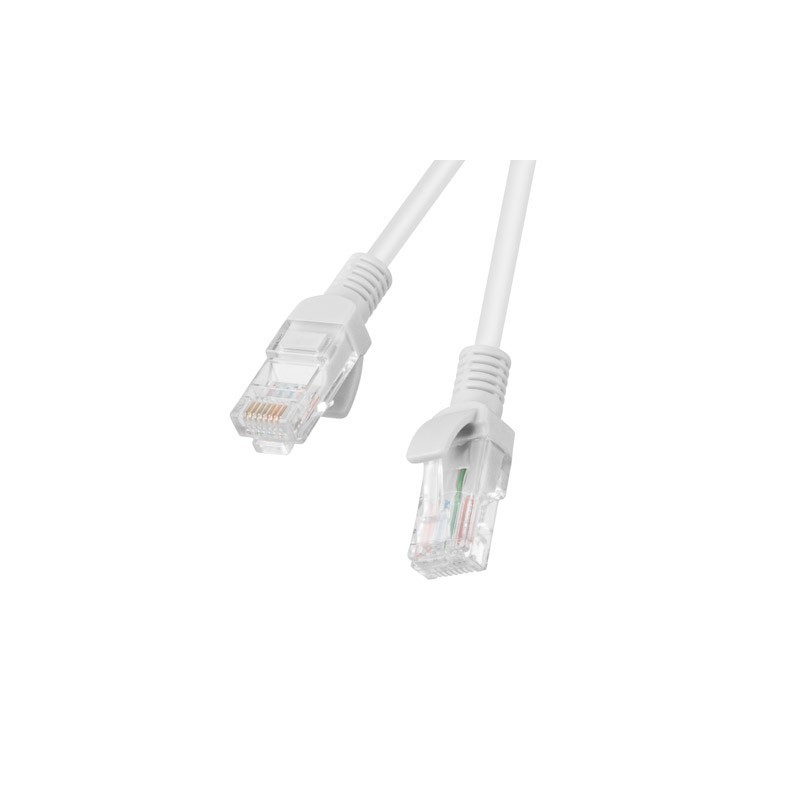 Патчкорд - сетевой кабель Ethernet 10м cat.6 UTP, серый, Lanberg, фото 1
