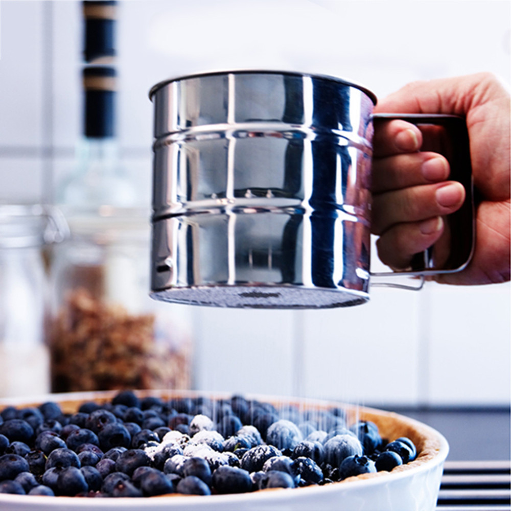 Кухоль-сито з подвійним просіюванням 950 мл із неіржавкої сталі, фото 1