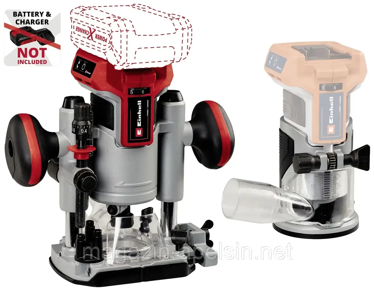 Професійний фрезер Einhell 4350410 TP-RO 18 Set Li BL - Solo без акумулятора, без зарядного пристрою