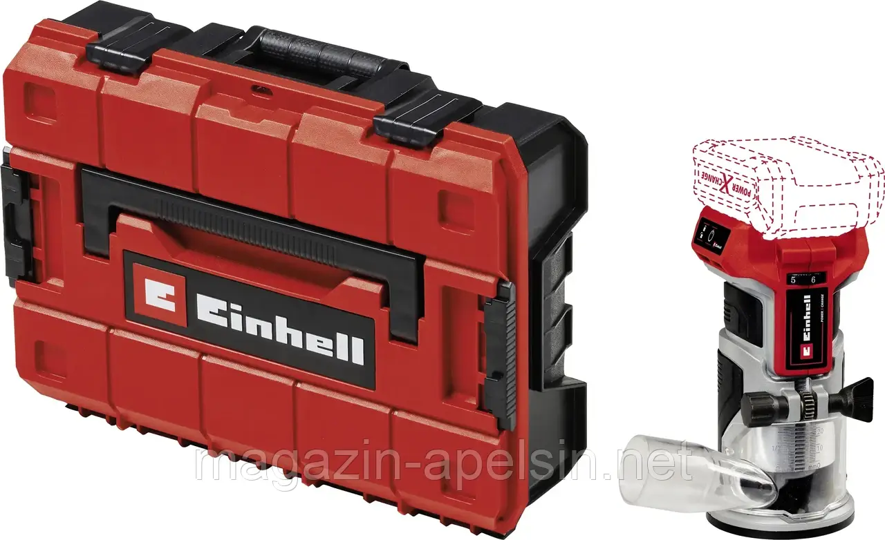Фрезер Einhell Edge Router 4350412+4540011 без аккумулятора, без зарядного устройства, в комплекте чехол e-Case