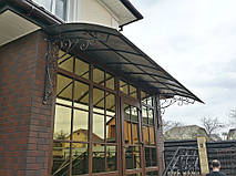 Кованый козырек и кованые перила. 3