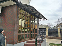 Кованый козырек и кованые перила. 4